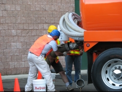 Evergreen Sanitation team at work
