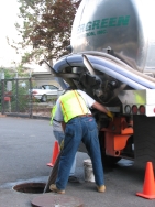 Evergreen Sanitation crew member